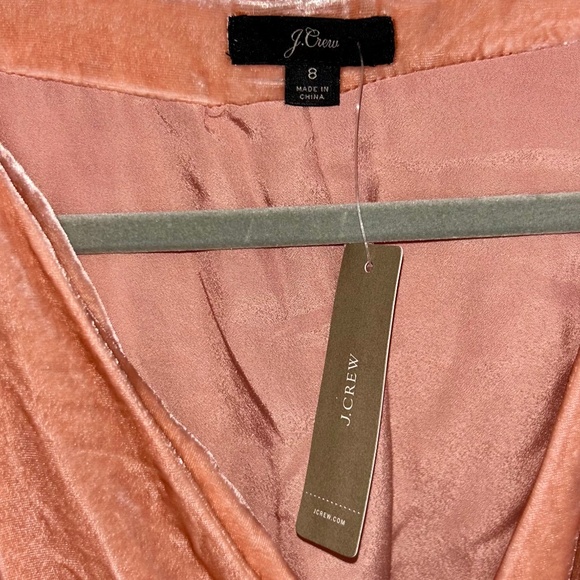 NWT J. Crew Wrap Dress in Drapey Velvet 8 - Picture 7 of 11